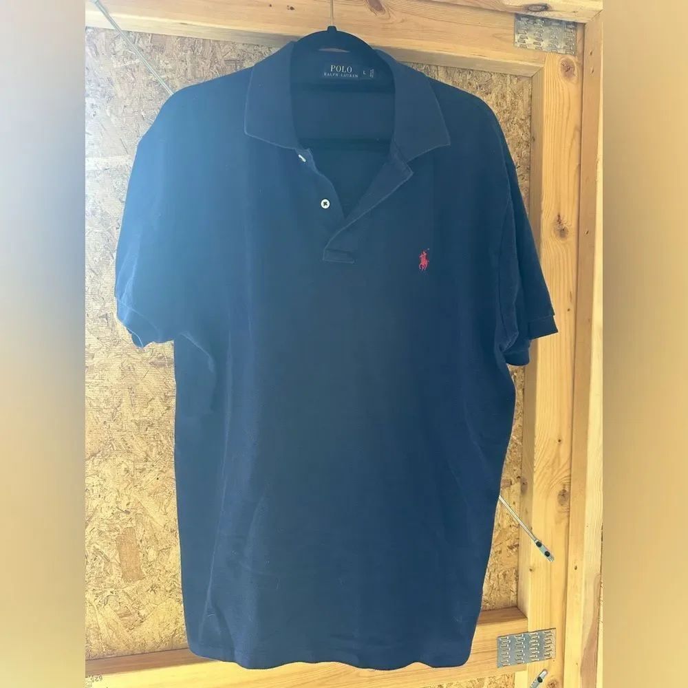 Polo by Ralph Lauren Men's Dark Blue Polo Shirt
